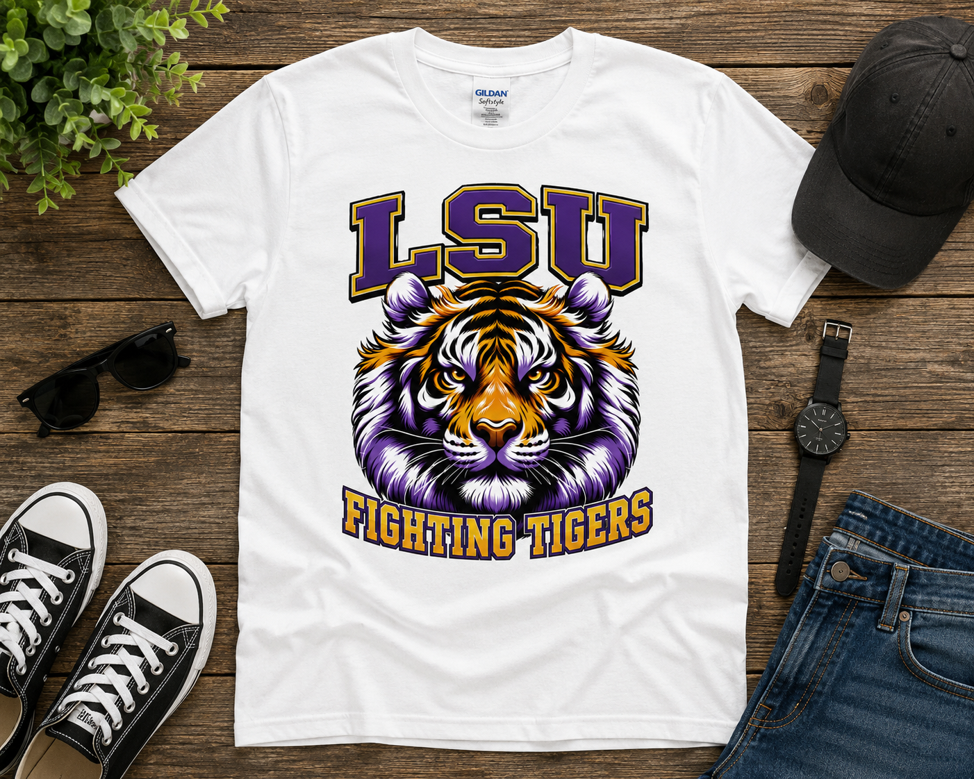 LSU Tigers Football Graphic