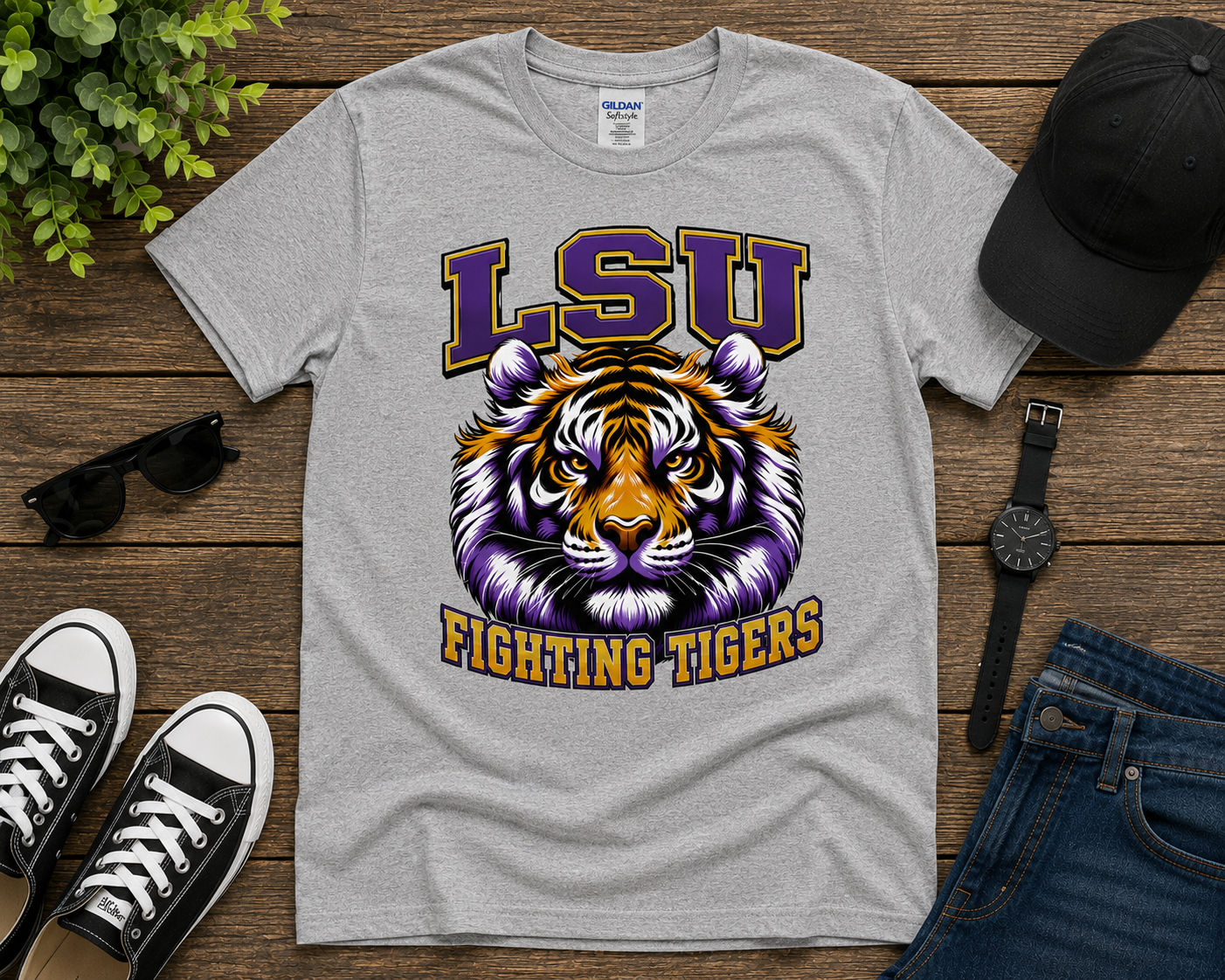 LSU Tigers Football Graphic