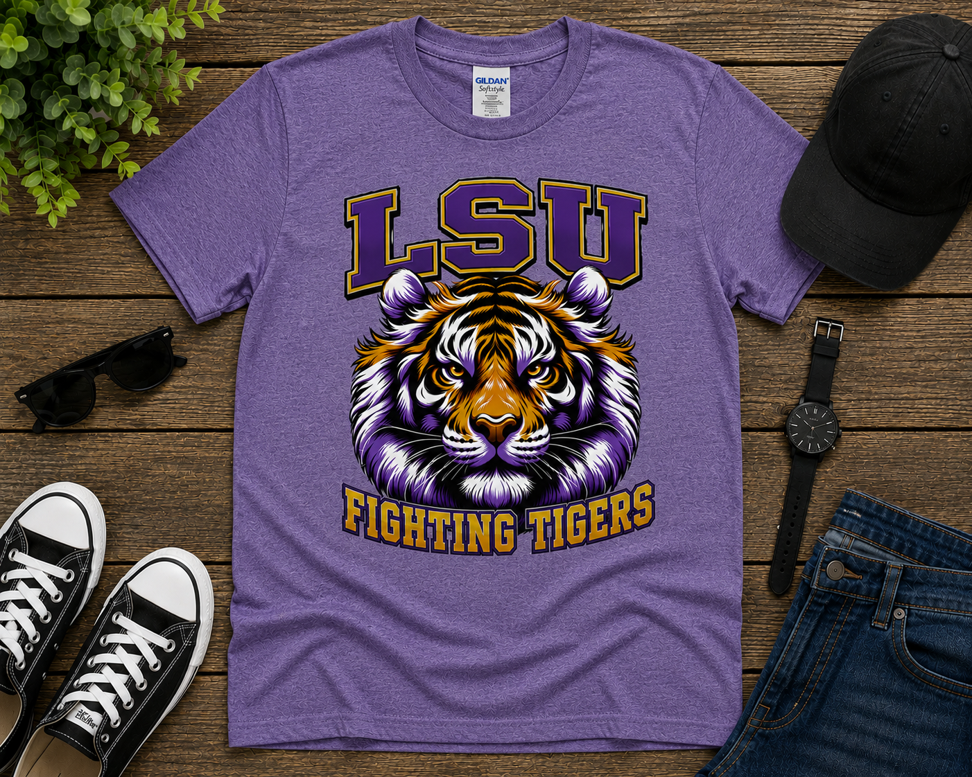 LSU Tigers Football Graphic