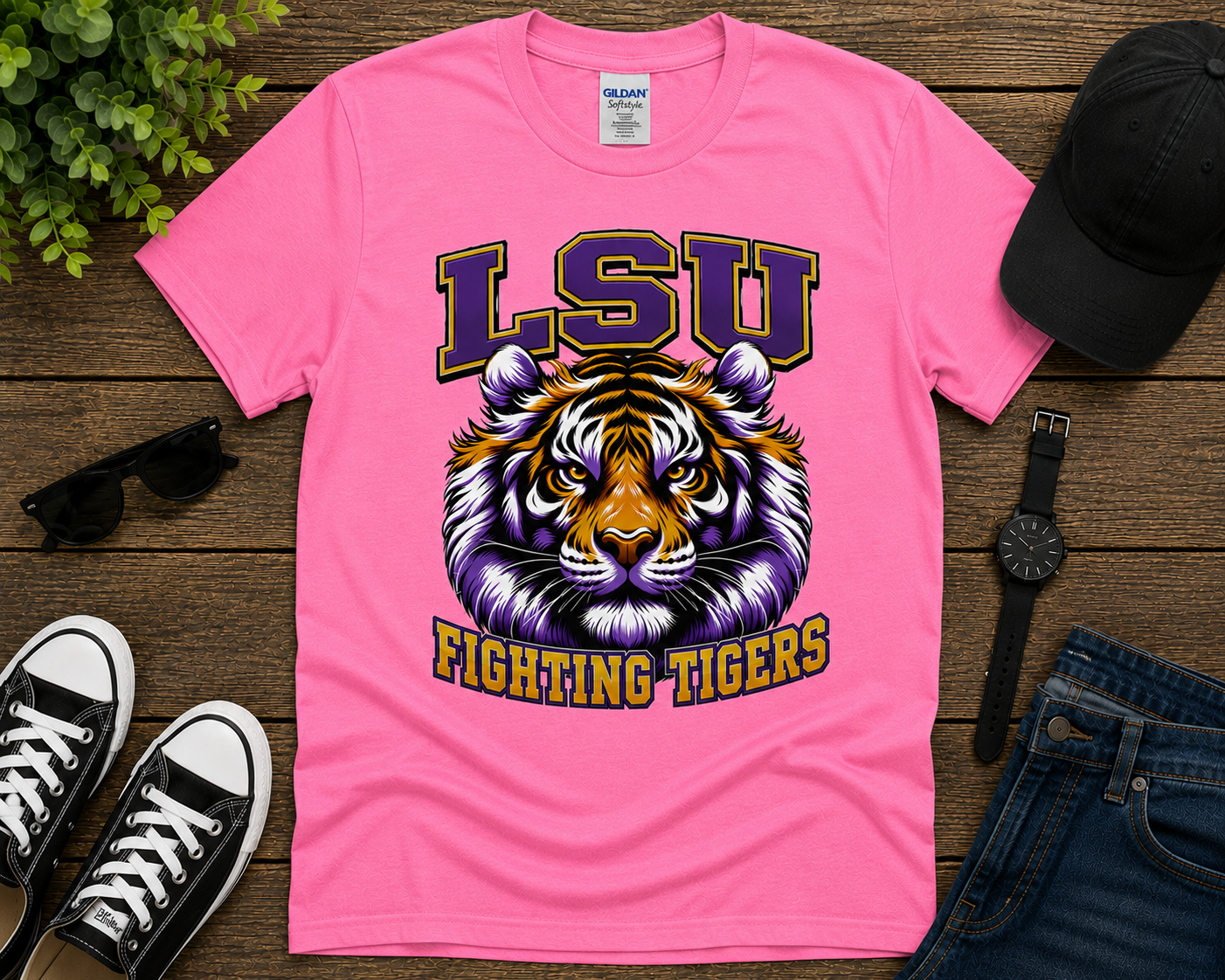 LSU Tigers Football Graphic