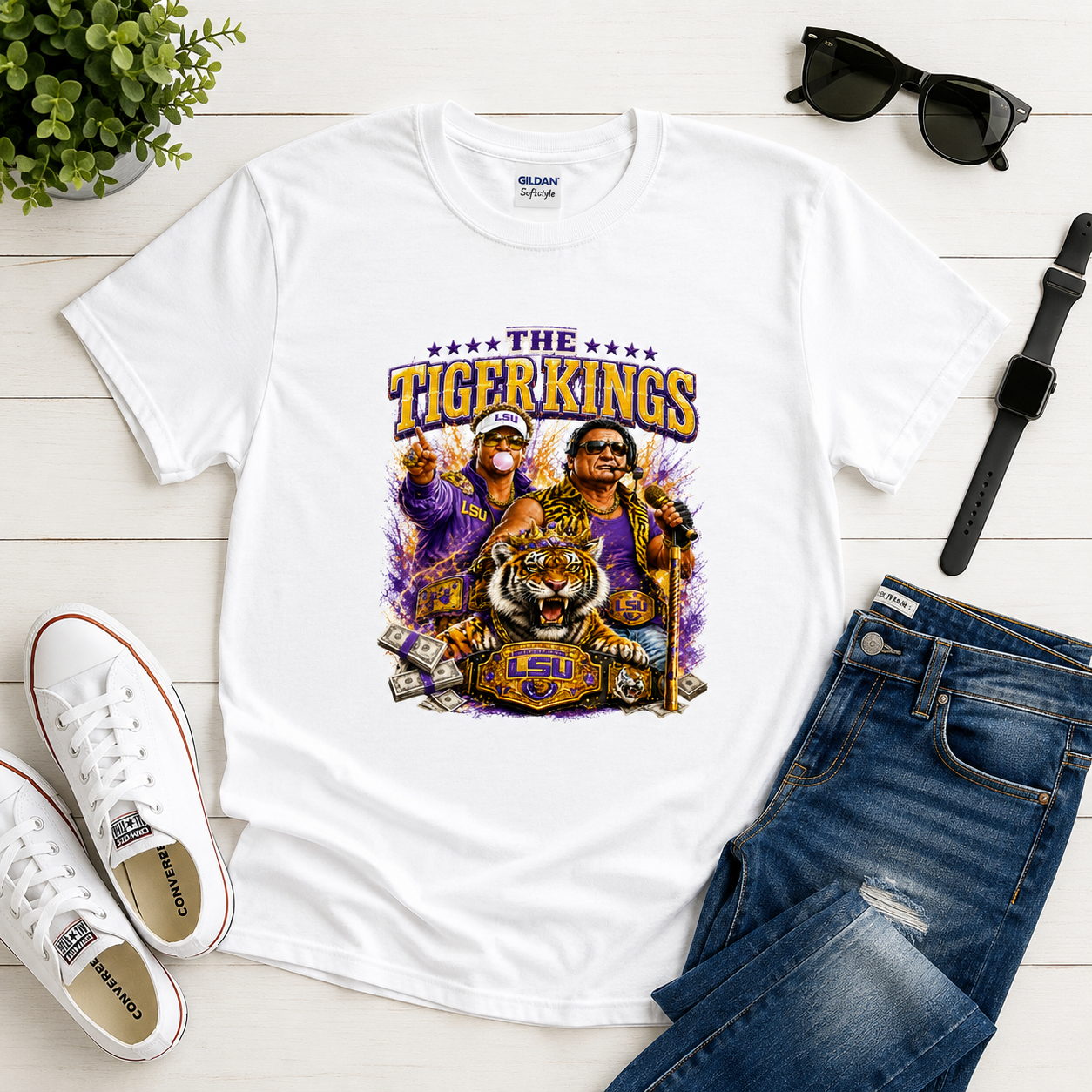 LSU Tigers Football Graphic Tee -Tiger Kings