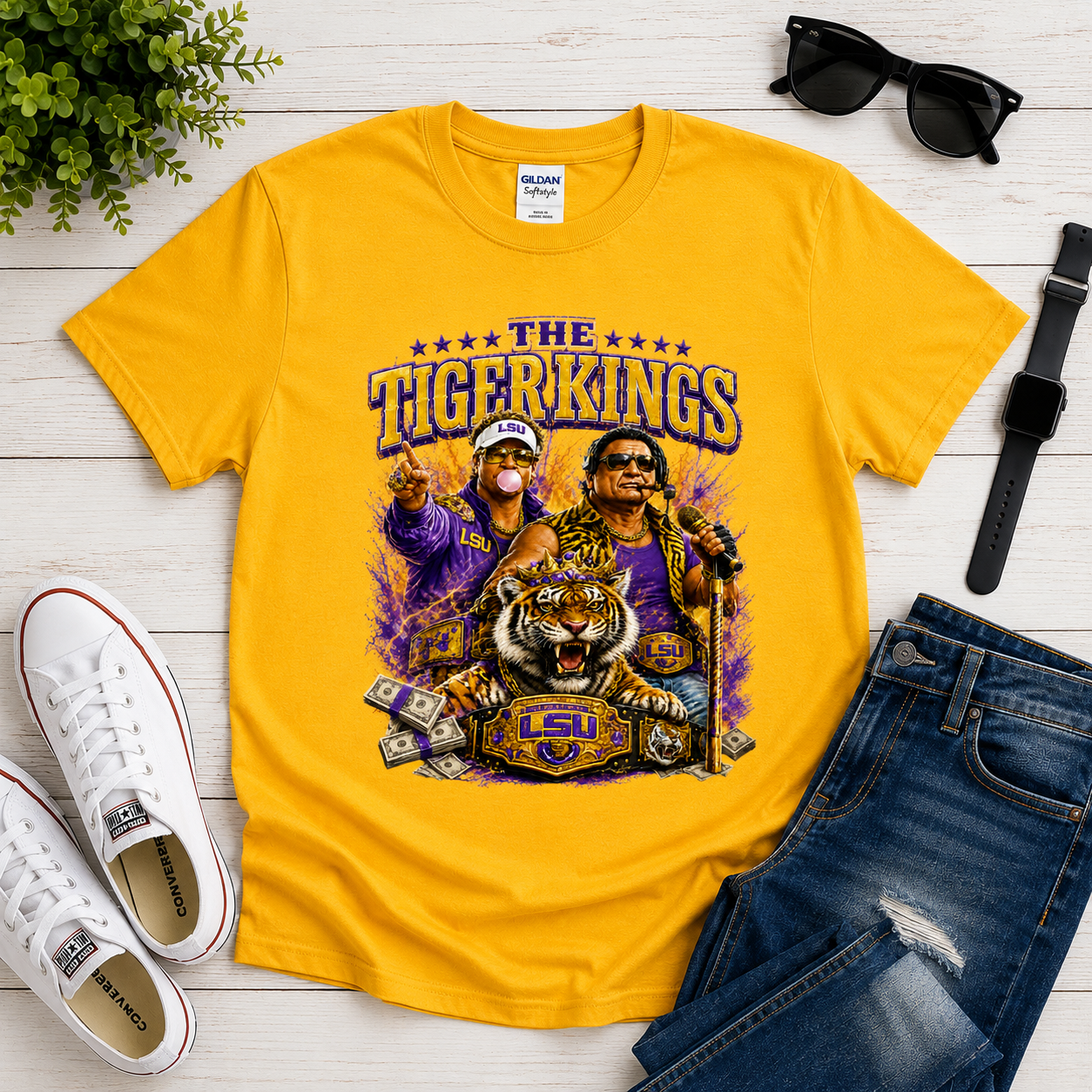 LSU Tigers Football Graphic Tee -Tiger Kings