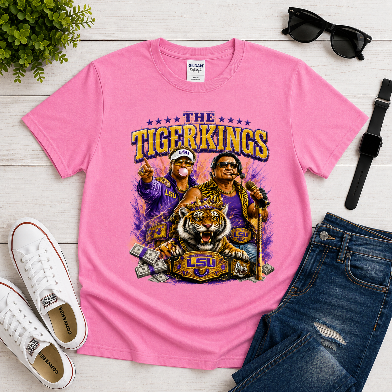 LSU Tigers Football Graphic Tee -Tiger Kings