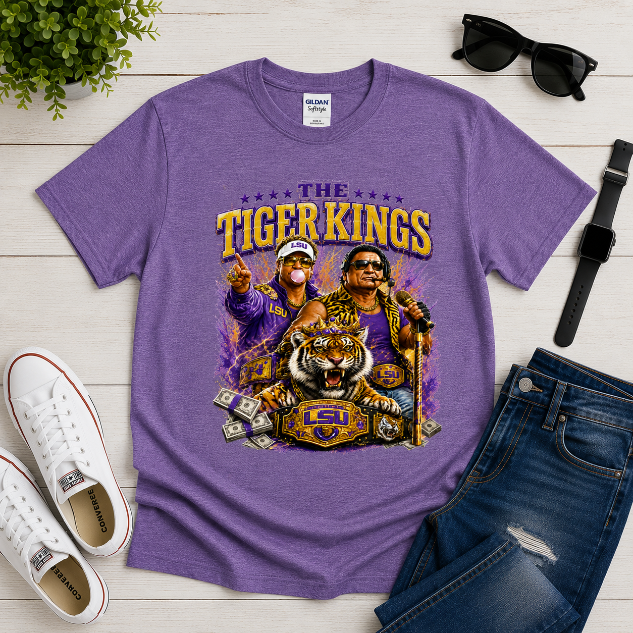 LSU Tigers Football Graphic Tee -Tiger Kings