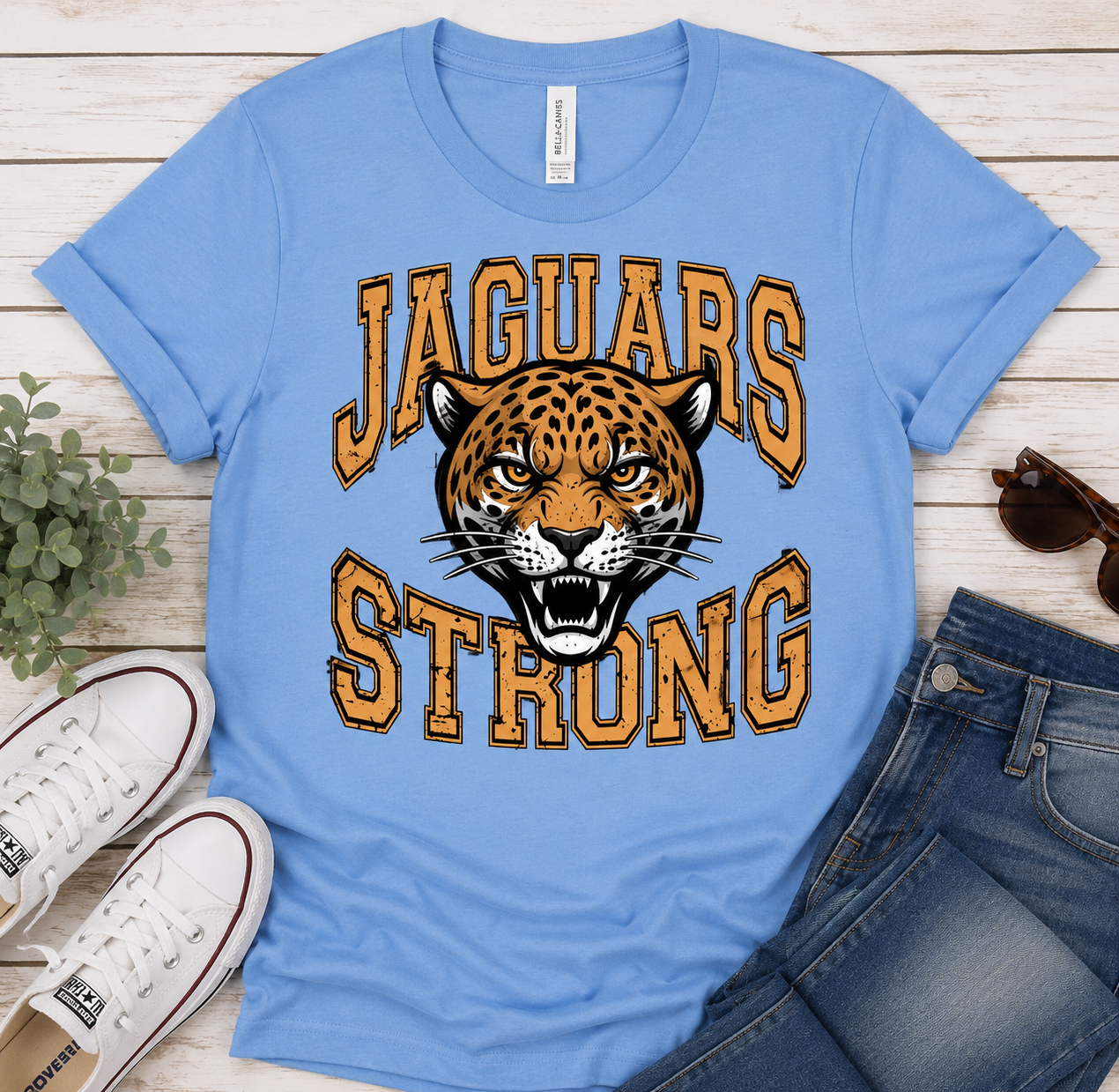 Jaguars Strong T-Shirt in Carolina Blue