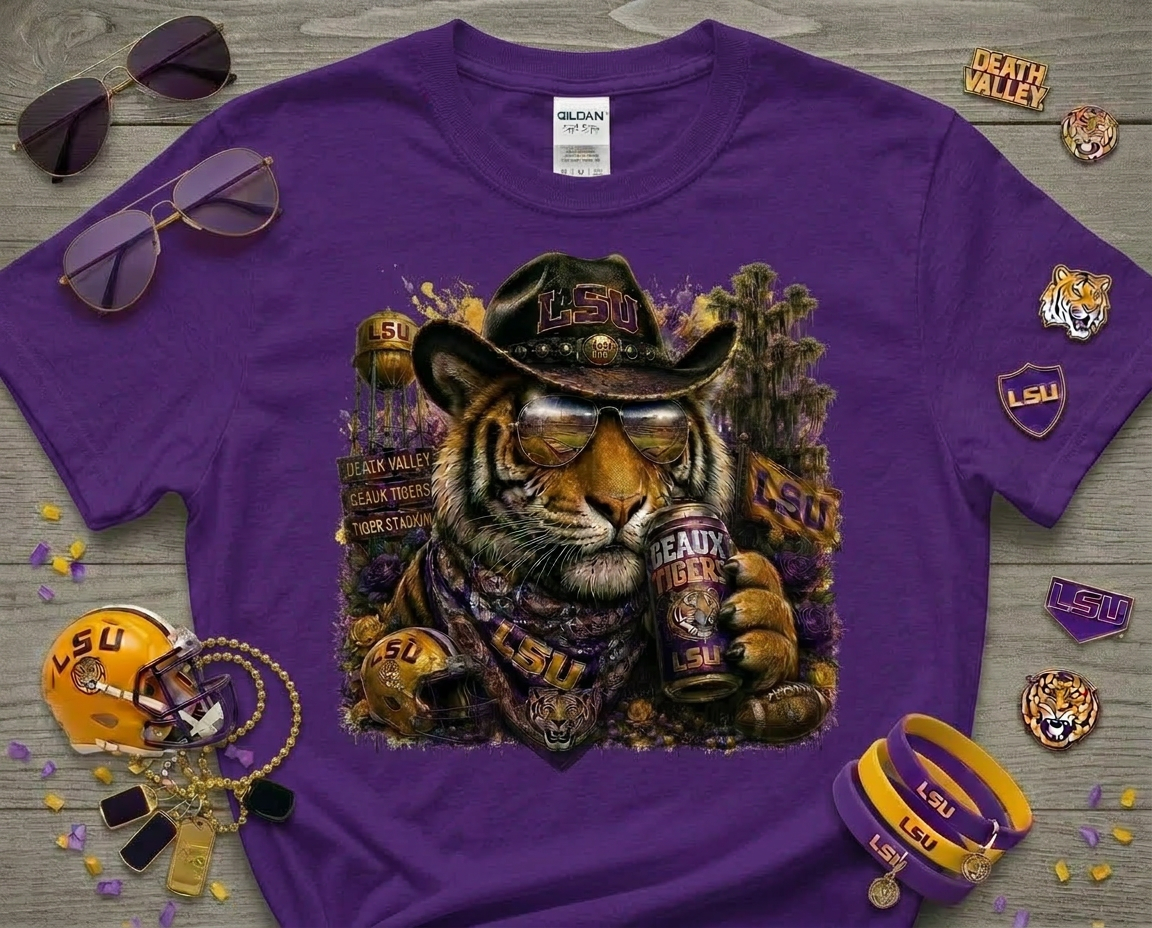 LSU Tigers Football Graphic Tee
