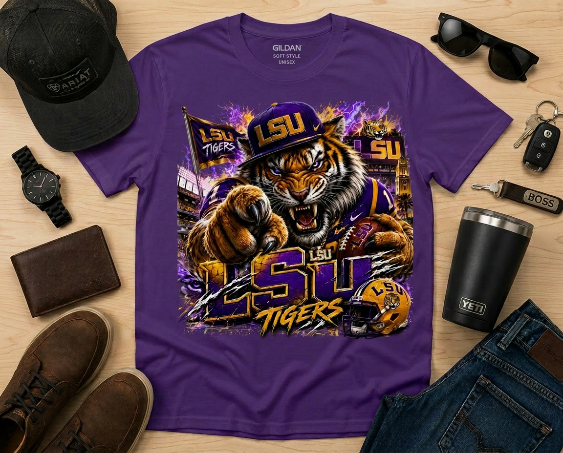 LSU Tigers Football Graphic Tee