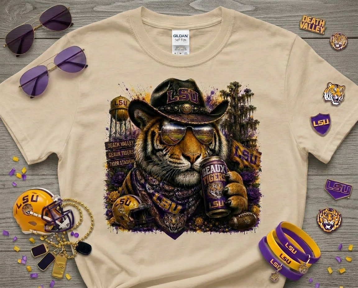 LSU Tigers Football Graphic Tee