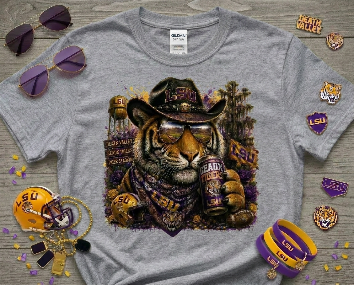 LSU Tigers Football Graphic Tee