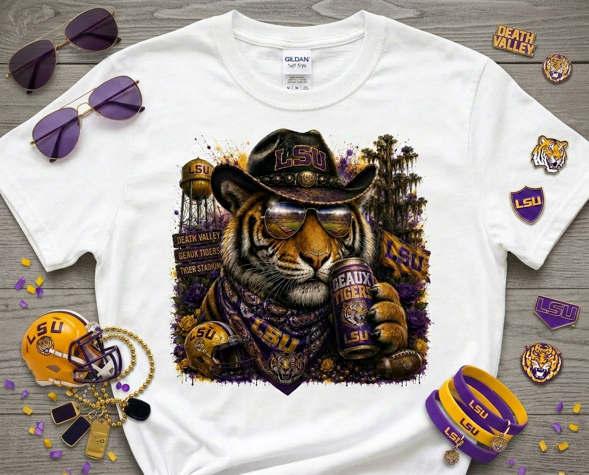 LSU Tigers Football Graphic Tee